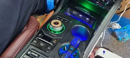 대구 K5 DL3 비노출 순정 엠비언트 라이트 !! LED풋등, 컵홀더 LED, 인코브 조그다이얼 전용 엠비언트 시공후기 !! / 대구 달성군