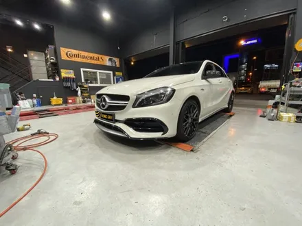 벤츠 A45 AMG 18인치 순정휠→19인치 순정휠 인치업 교체, 커스텀도색 / 의정부 휠복원 휠도색 전문 (동그리타이어) / 양주시 고읍동
