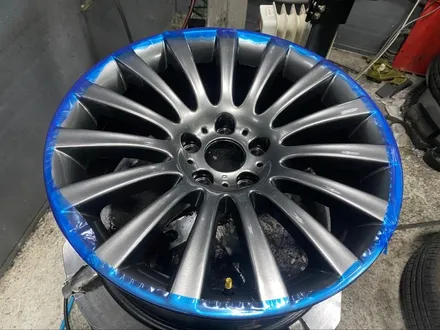 BMW 7시리즈 휠도색 19인치 순정휠 고스트크롬 휠도색 - 의정부 휠도색 휠복원 전문 (동그리모터스 양주점) / 양주시 고읍동