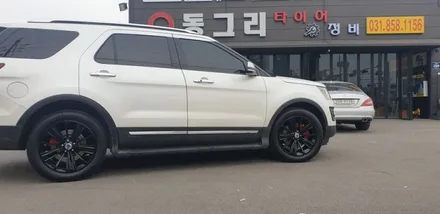양주 휠복원 휠도색, 포드 익스플로러 유광블랙 휠도색 / 양주시 고읍동