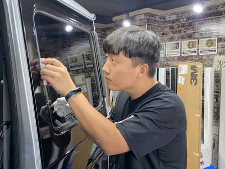 [팀카스킨 서초점] BENZ G63 AMG G바겐의 3M 1080 Gloss Black Metallic 전체랩핑 시공 / 서초구 방배동