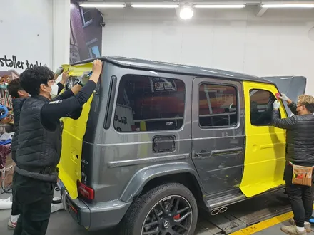 [팀카스킨 화성점] BENZ #G63 #AMG #G바겐 전체랩핑 / 3M 2080 #루시드옐로우 #LucidYellow / #헥사아머PPF , 3M 4D 리얼카본 루프. etc / 서초구 방배동