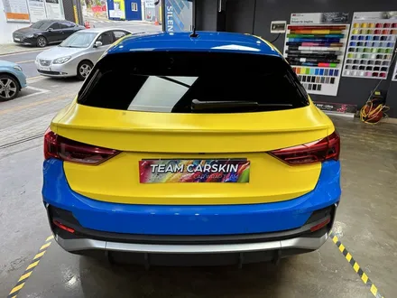 [팀카스킨 서초점] 아우디 Q3 전체랩핑 / Avery Satin yellow / 서초구 방배동