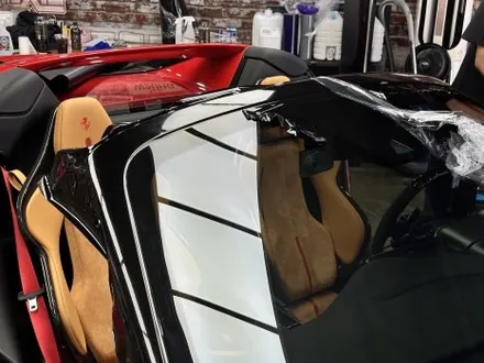 [팀카스킨 서초점] 페라리 296 GTS 3M 하이글로시 블랙 루프스킨 시공 / 서초구 방배동