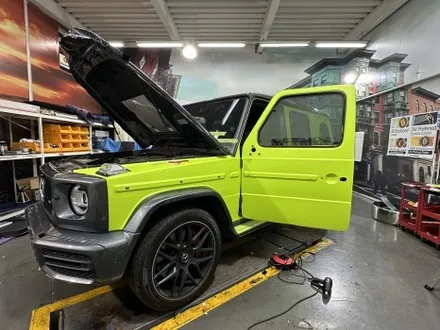 [팀카스킨 화성] 벤츠 G63 AMG 전체랩핑 / SNC Tuning 무광 네온 옐로우 / 서초구 방배동