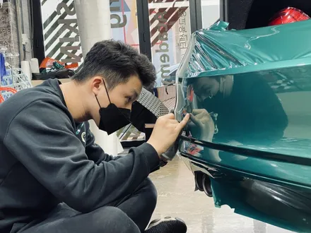 [팀카스킨 서초점] BMW 320D 전체랩핑 / 에이버리 펄 다크 그린 / 서초구 방배동