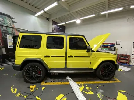 [팀카스킨 화성점] BENZ #G63 #AMG #G바겐 전체랩핑 / 3M 2080 #루시드옐로우 #LucidYellow / #헥사아머PPF , 3M 4D 리얼카본 루프. etc / 서초구 방배동