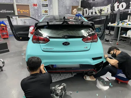 [팀카스킨 화성점] 벨로스터 터보 / 3M 2080 S57 Satin Keywest Blue / 서초구 방배동