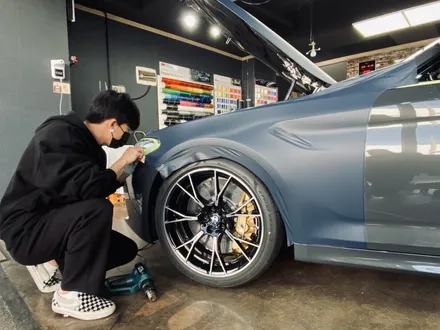 [팀카스킨 서초점] BMW M5 / 3M 2080 M27 무광 인디고 전체랩핑 / 서초구 방배동