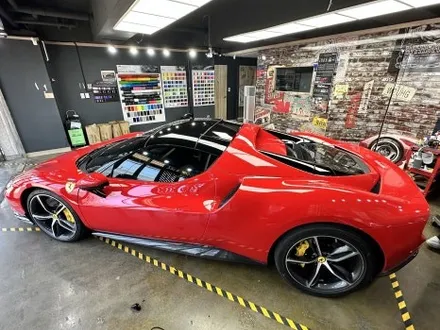 [팀카스킨 서초점] 페라리 296 GTS 3M 하이글로시 블랙 루프스킨 시공 / 서초구 방배동
