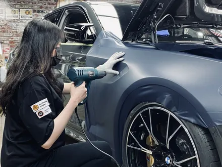[팀카스킨 서초점] BMW M5 / 3M 2080 M27 무광 인디고 전체랩핑 / 서초구 방배동