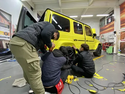 [팀카스킨 화성점] BENZ #G63 #AMG #G바겐 전체랩핑 / 3M 2080 #루시드옐로우 #LucidYellow / #헥사아머PPF , 3M 4D 리얼카본 루프. etc / 서초구 방배동
