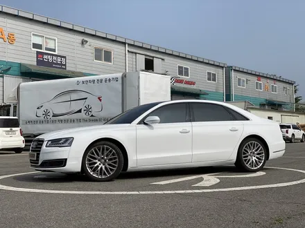 [팀카스킨 화성점] AUDI A8 L / 유광화이트 전체랩핑 시공 / 서초구 방배동