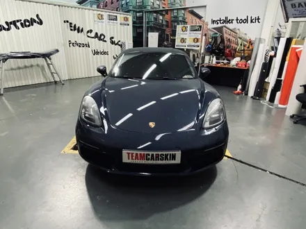 [팀카스킨 화성점] PORSCHE 718 박스터 S / Avery Gloss light blue / 스머프컬러 전체랩핑 시공 / 서초구 방배동
