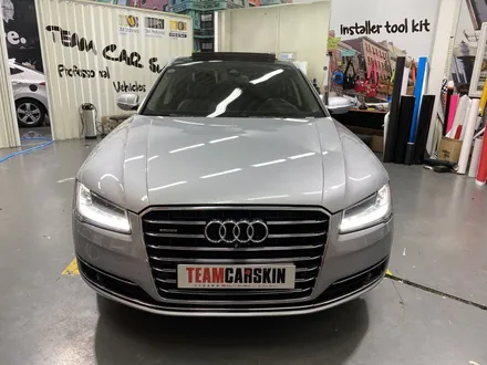 [팀카스킨 화성점] AUDI A8 L / 유광화이트 전체랩핑 시공 / 서초구 방배동