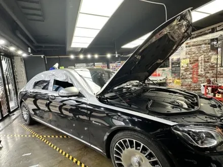 [팀카스킨 서초] 벤츠 마이바흐 상단 Avery Gloss Silver Metallic 랩핑 / 서초구 방배동