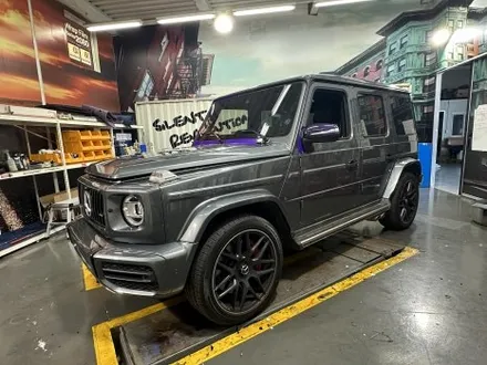 [팀카스킨 화성] 벤츠 G63 AMG 전체랩핑 / SNC Tuning 무광 네온 옐로우 / 서초구 방배동