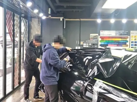 [팀카스킨 서초] BMW 420D 전체랩핑 / 서초구 방배동