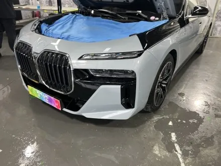 [팀카스킨 화성]BMW 740i 앞범퍼 듀오톤 재시공 / 서초구 방배동