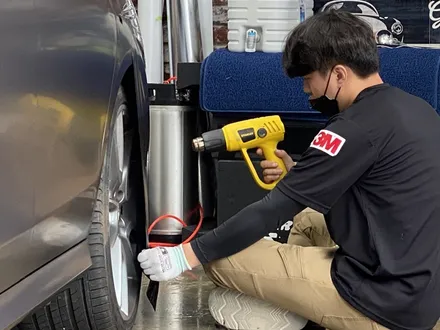 [팀카스킨 서초점] BENZ E43 AMG 전체랩핑 / 3M 2080 SATIN DARK GREY / #사다크 / 서초구 방배동
