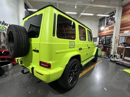 [팀카스킨 화성] 벤츠 G63 AMG 전체랩핑 / SNC Tuning 무광 네온 옐로우 / 서초구 방배동