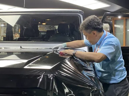 [팀카스킨 서초점] BENZ G63 AMG G바겐의 3M 1080 Gloss Black Metallic 전체랩핑 시공 / 서초구 방배동