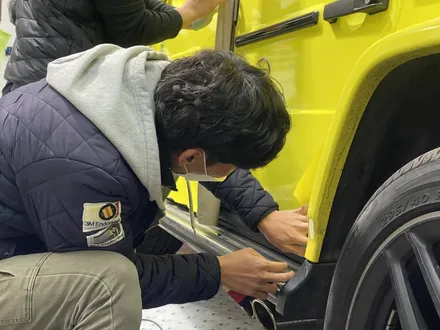 [팀카스킨 화성점] BENZ #G63 #AMG #G바겐 전체랩핑 / 3M 2080 #루시드옐로우 #LucidYellow / #헥사아머PPF , 3M 4D 리얼카본 루프. etc / 서초구 방배동