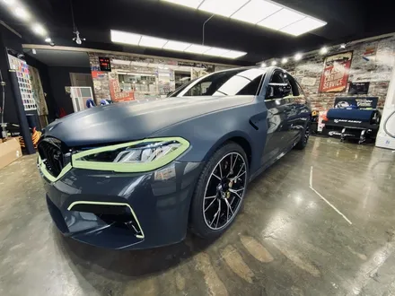 [팀카스킨 서초점] BMW M5 / 3M 2080 M27 무광 인디고 전체랩핑 / 서초구 방배동