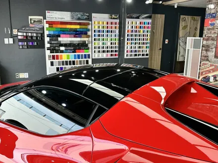 [팀카스킨 서초점] 페라리 296 GTS 3M 하이글로시 블랙 루프스킨 시공 / 서초구 방배동