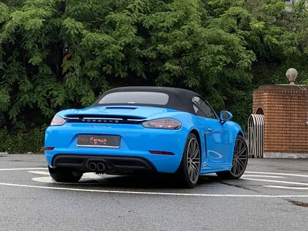 [팀카스킨 화성점] PORSCHE 718 박스터 S / Avery Gloss light blue / 스머프컬러 전체랩핑 시공 / 서초구 방배동