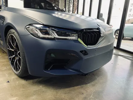 [팀카스킨 서초점] BMW M5 / 3M 2080 M27 무광 인디고 전체랩핑 / 서초구 방배동