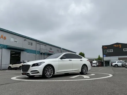 [팀카스킨 화성점] 제너시스 G80 Avery Satin White Pearl 전체랩핑 / 서초구 방배동