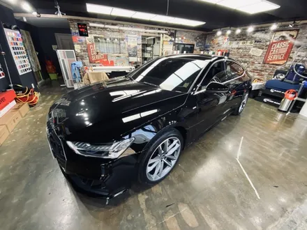 [팀카스킨 서초점] AUDI A7 신차 / 헥사아머 고스트 생활보호 PPF 패키지+헤드라이트+ 사이드미러 + 실내 하이글로시 블랙 + 액정보호 PPF / 유광블랙으로 크롬 딜리트 / 서초구 방배동