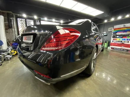 [팀카스킨 서초점] BENZ S500 3M 2080 G212 Gloss Black Metallic 전체랩핑 / 서초구 방배동