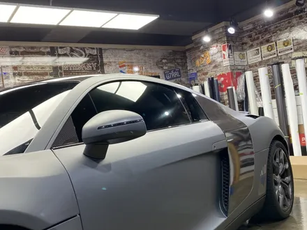 [팀카스킨 서초점] AUDI R8 Avery matte GUN METAL grey Full Wrap ( #무광건메탈그레이 ) / 서초구 방배동