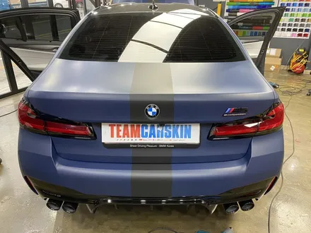 [팀카스킨 서초점] BMW M5 / 3M 2080 M27 무광 인디고 전체랩핑 / 서초구 방배동
