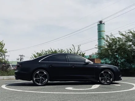 [팀카스킨 화성점] Audi A8 정체랩핑 / Avery satin black, 3M 4D real carbon point, Clifdesigns light color PPF / 서초구 방배동