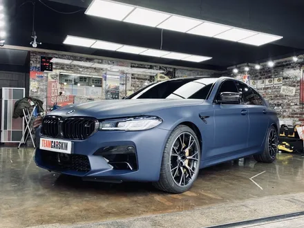 [팀카스킨 서초점] BMW M5 / 3M 2080 M27 무광 인디고 전체랩핑 / 서초구 방배동