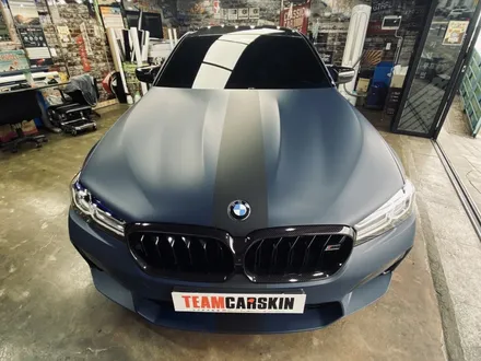 [팀카스킨 서초점] BMW M5 / 3M 2080 M27 무광 인디고 전체랩핑 / 서초구 방배동