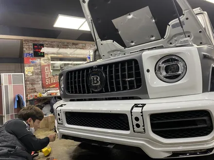 [팀카스킨 서초점] 벤츠 #G63 #AMG #G바겐전체랩핑 되어있는 차량 사고수리 후 재시공 / 서초구 방배동