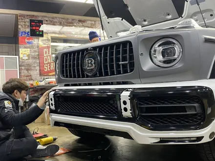 [팀카스킨 서초점] 벤츠 #G63 #AMG #G바겐전체랩핑 되어있는 차량 사고수리 후 재시공 / 서초구 방배동