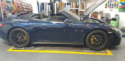 [팀카스킨 화성점] 포르쉐 911 카레라4S 의 3M Satin White 전체랩핑 / 서초구 방배동