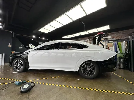 [팀카스킨 서초점] 현대 더 뉴 그랜저 택시 전체랩핑 / 3M 2080 G10 Gloss white / 서초구 방배동