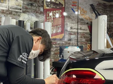 [팀카스킨 서초점] BENZ S500 3M 2080 G212 Gloss Black Metallic 전체랩핑 / 서초구 방배동