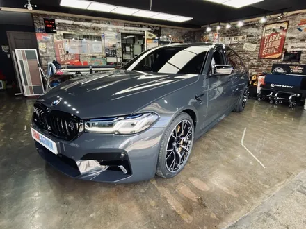 [팀카스킨 서초점] BMW M5 / 3M 2080 M27 무광 인디고 전체랩핑 / 서초구 방배동