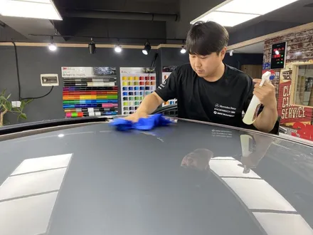 [팀카스킨 서초점] 현대 에쿠스 광택도 좋은 3M #2080 유광블랙 #루프스킨 ! / 서초구 방배동