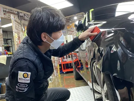 [팀카스킨 서초점] BENZ S500 3M 2080 G212 Gloss Black Metallic 전체랩핑 / 서초구 방배동