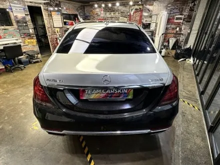 [팀카스킨 서초] 벤츠 마이바흐 상단 Avery Gloss Silver Metallic 랩핑 / 서초구 방배동