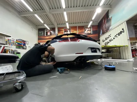 [팀카스킨 화성점] 포르쉐 911 카레라4S 의 3M Satin White 전체랩핑 / 서초구 방배동