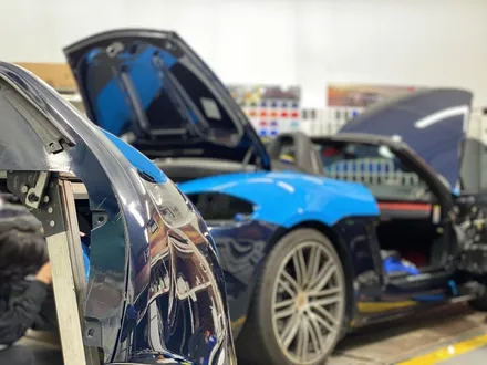 [팀카스킨 화성점] PORSCHE 718 박스터 S / Avery Gloss light blue / 스머프컬러 전체랩핑 시공 / 서초구 방배동